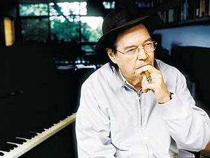 Jobim in early 1994 while taking a break from ...