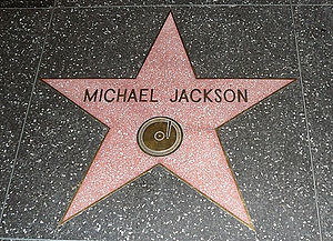 The star of Michael Jackson on the Walk of Fam...