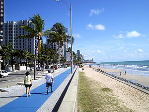 Boa Viagem Beach, before the waterfront's reform